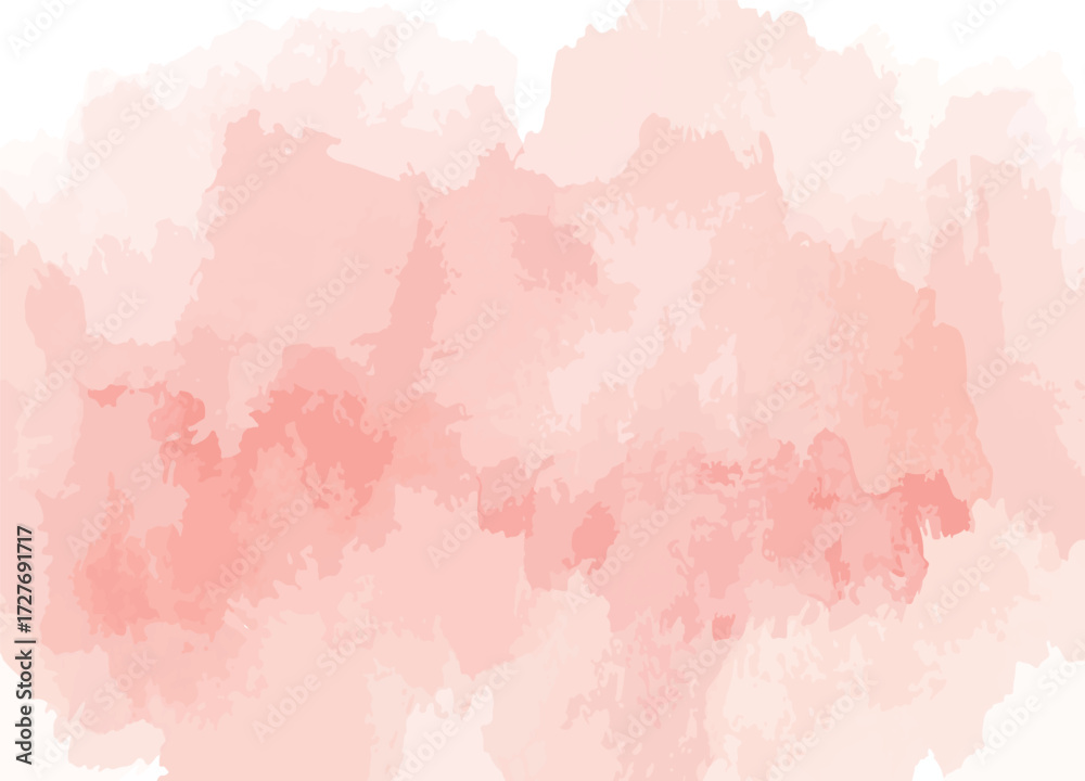 Fototapeta premium Soft rose pink watercolor background with gentle shading