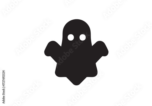 Spooky ghost silhouette for Halloween decorations and fun ghostly designs now