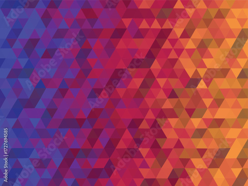 Abstract Triangle Polygon Gradient Vector Geometric Background