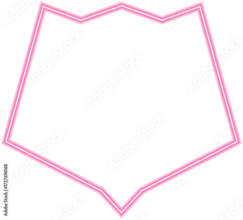Battle insignia shield outlined in neon, featuring crossed axes in a warrior-style emblem.