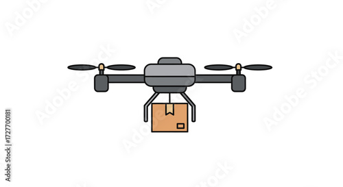 Drone Delivery System with Package.