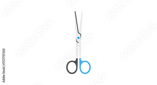 Surgical Scissors with Blue Accents Medical Instrument.