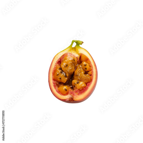 ripe red apple with seeds