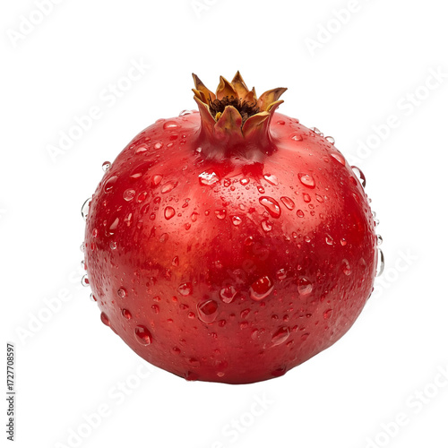 pomegranate isolated on white background