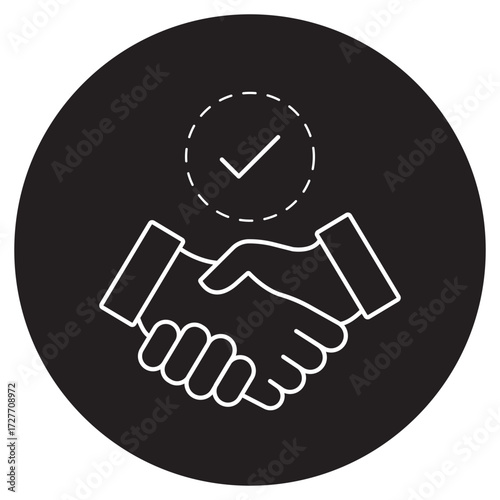 Commitment Icon, Power of Commitment, Building Success through Dedication, Commitment as the Key to Growth, Staying True to Promises, vector