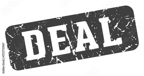 deal rectangular sign. deal stamp