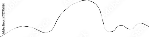 Rounded dotted line graph displaying a flat trending line, indicating stability in the data.