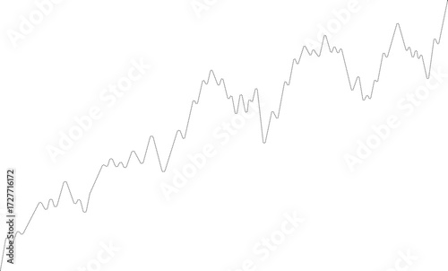 Rounded dotted line graph showing an upward arrow line graphic indicating a positive trend.