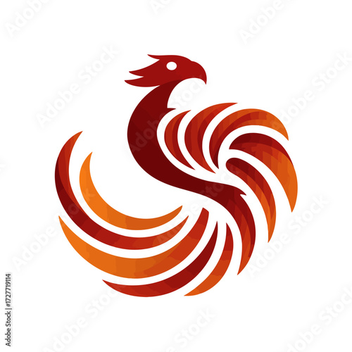 Ornate fire bird design