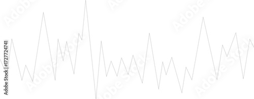 Dashed line graphic drawn in a side pattern indicating lateral movement in financial and stock data.