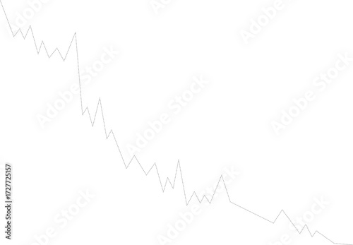 Dashed abstract waveform design constructed with fluid peaks and troughs to reflect variable data.