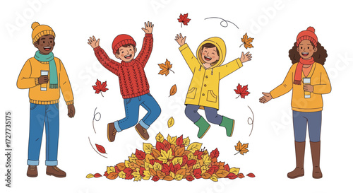 Diverse Cartoon Female Nurses in Scrubs Holding Syringes and Stethoscopes.