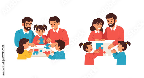 Diverse Group of 1920s-Style People in Formalwear.