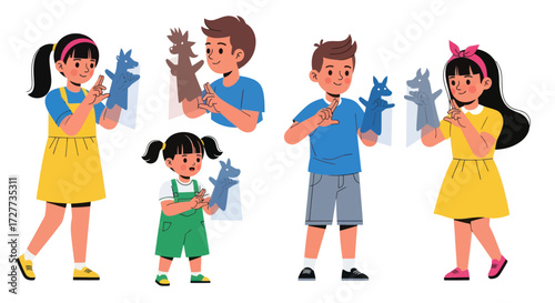 Diverse Firefighters in Action with Equipment and Fire Truck.