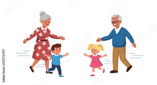 Diverse Cartoon Musicians Playing Various Musical Instruments.