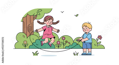 Modern flat vector illustrations of people engaged in online learning video calls and remote work.