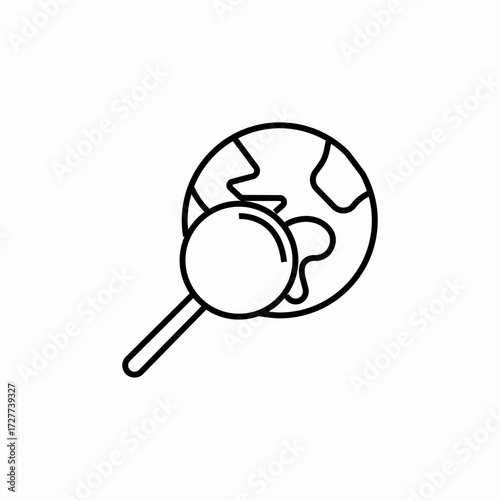 planet search icon sign vector