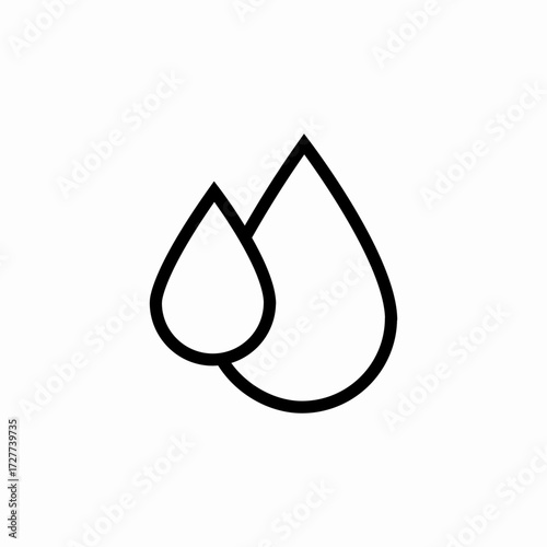 water rain icon sign vector