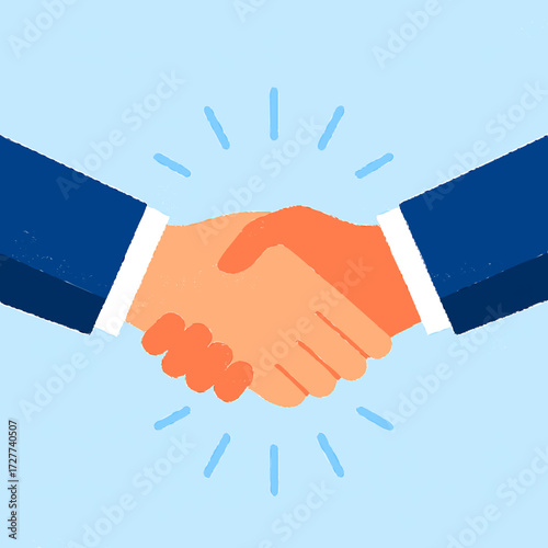 handshake vector illustration