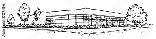modern building with glass facade