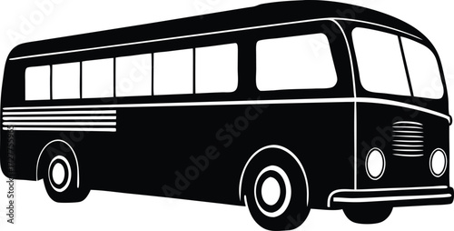 bus illustration, vehicle icon
