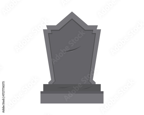 Spooky Halloween Simple Tombstone Illustration for Creepy Fun and Festive Designs