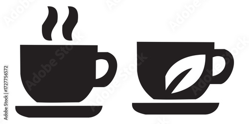 cup  with tea cup with plate.eps