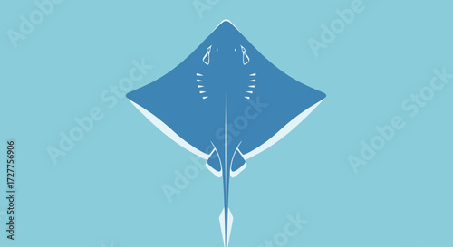 Graceful Manta Ray Ocean Creature Design