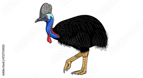 Cassowary Bird Illustration Drawing