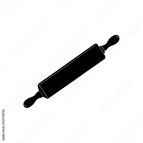 Wooden Rolling Pin Detailed Handles Transparent Background