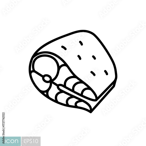 Mackerel Fish Fillet Outline Icon