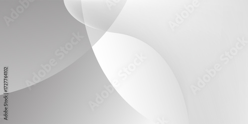 Abstract minimalist white and gray smooth wave modern background. texture white pattern. vector illustration