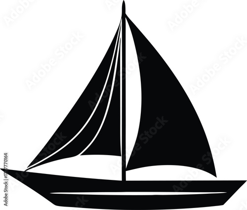 sailboat design, marine symbol
