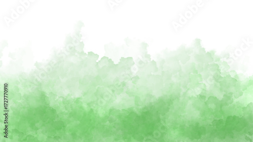Принти на полотні Abstract Green smoke on transparent background