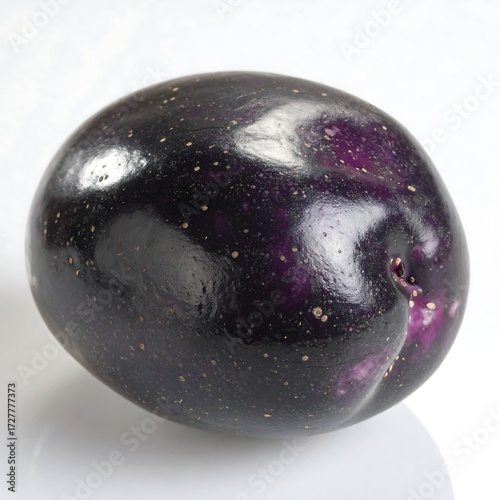 Close-up of a deep purple potato