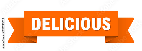 delicious ribbon isolated on transparent background. delicious ribbon