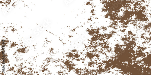 A close-up macro of an old rusty metal texture with a brown, grunge pattern on the surface for a dirty backgrounds design