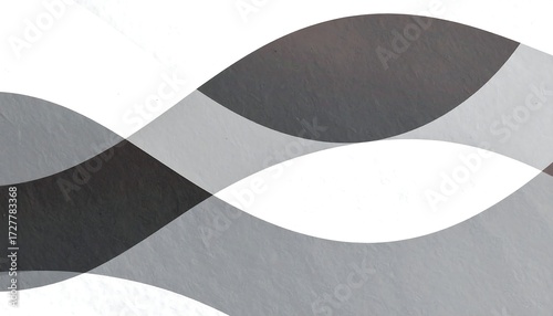 Abstract wavy design in shades of gray and black