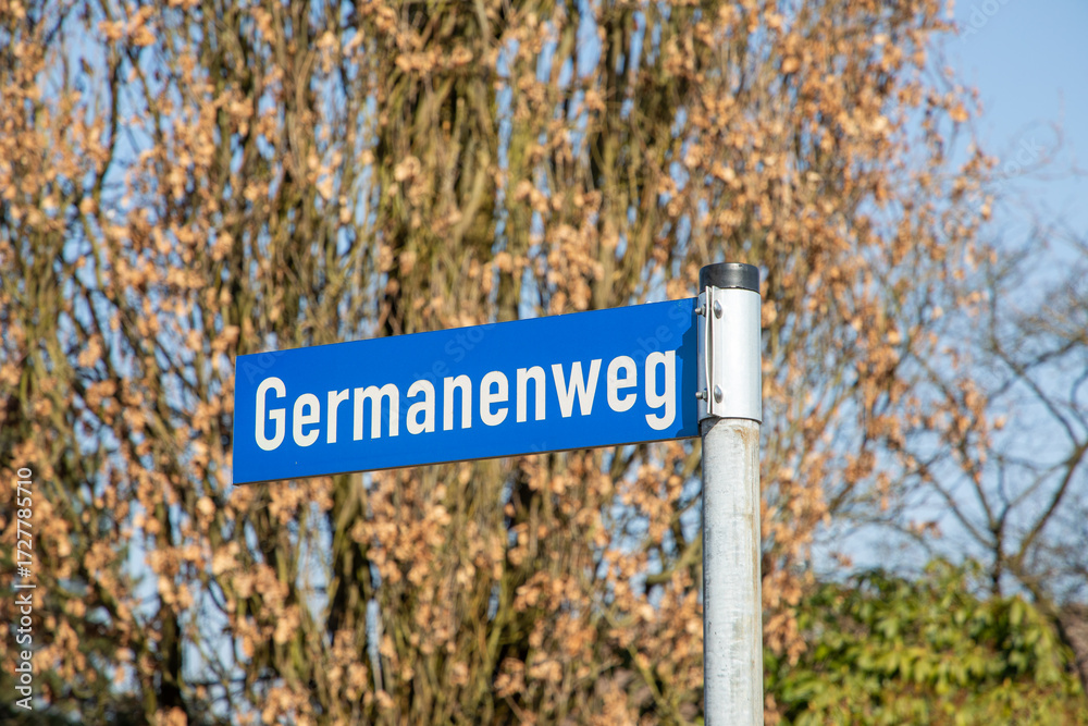 custom made wallpaper toronto digitalstreet sign Germanenweg in Detmold,