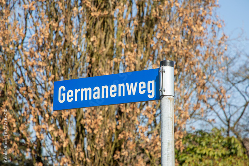 Wallpaper Mural street sign Germanenweg in Detmold, Torontodigital.ca