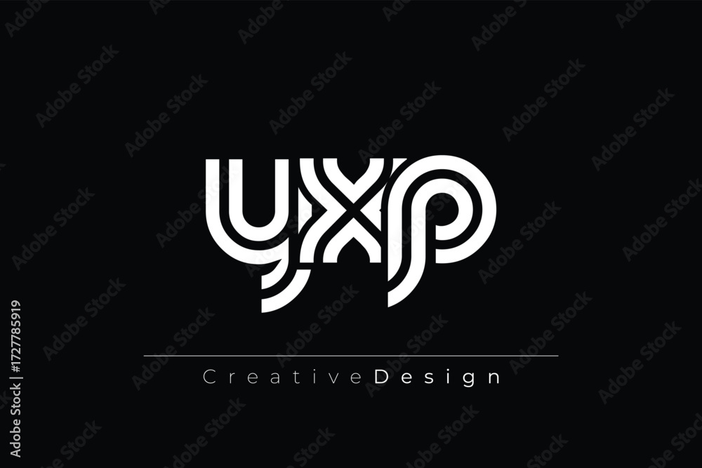 Fototapeta premium YXP Creative Unique Modern Letter Logo Design