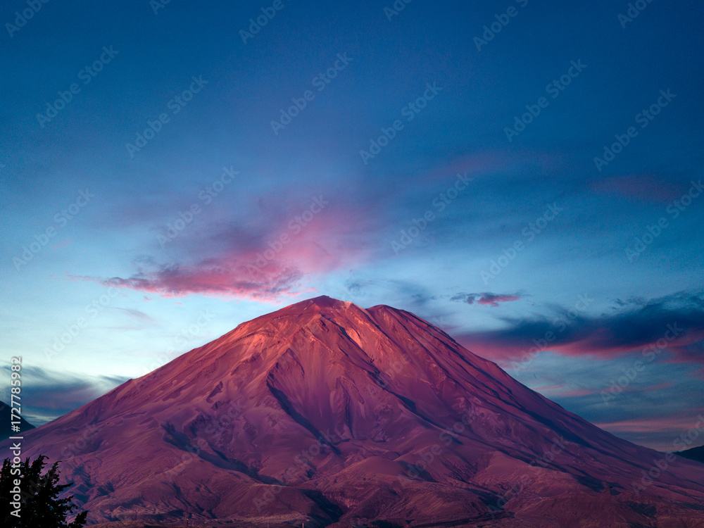 custom made wallpaper toronto digitalArequipa, Peru with its iconic volcano Chachani in the background