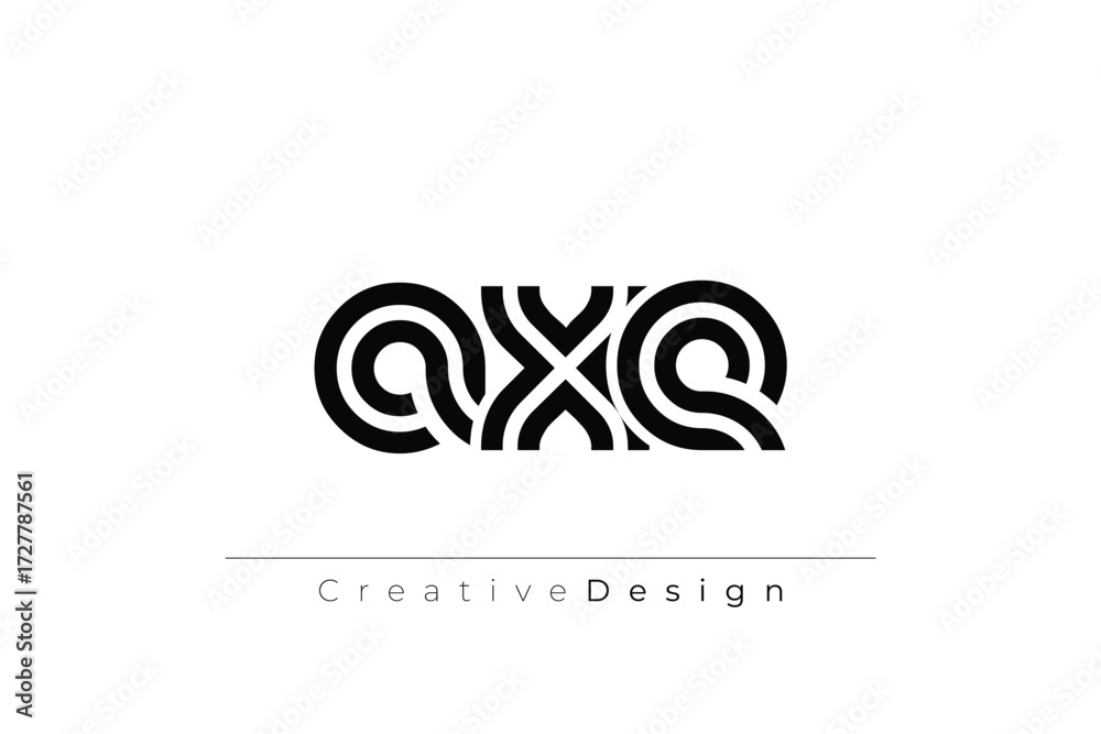 Fototapeta premium AXE Creative Unique Modern Letter Logo Design