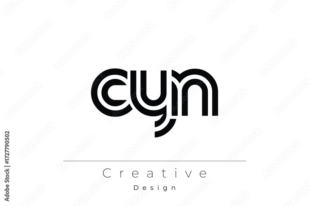 Obraz premium CYN Creative Unique Modern Letter Logo Design