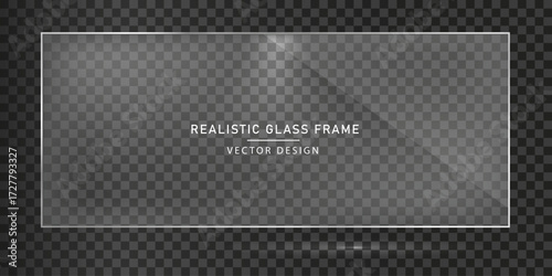 Glossy Window Glass Panel with Transparent