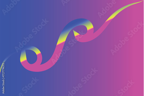 Retro Neon Gradient Abstract Background with Grain and Noise Texture