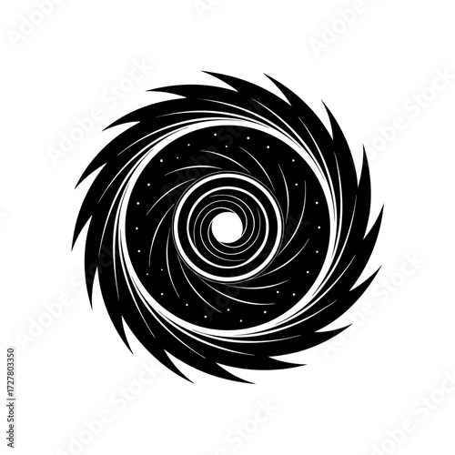 Spiral Galaxy Swirl Abstract Cosmic Transparent Background