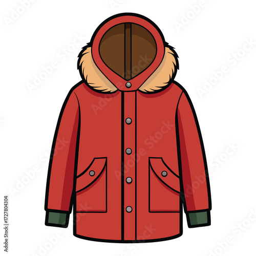 Shop for red winter parka coat with fur hood for men and women warm and stylish outerwear online