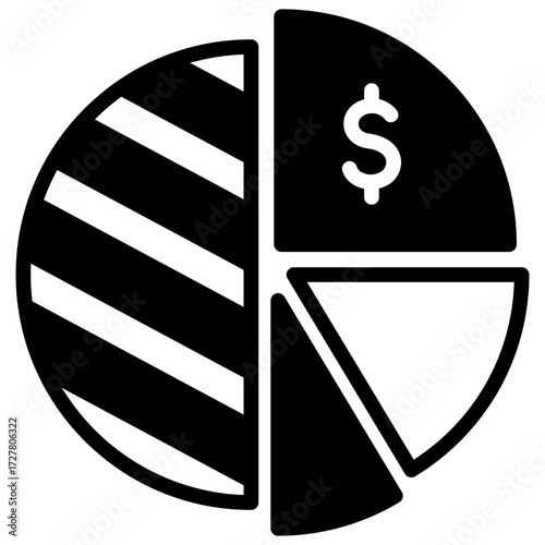 Equity Share Icon, Mini Illustration Relate To Capital Market, Market Research. Use For Modern Concept, Ui, Ux Web And App Development.