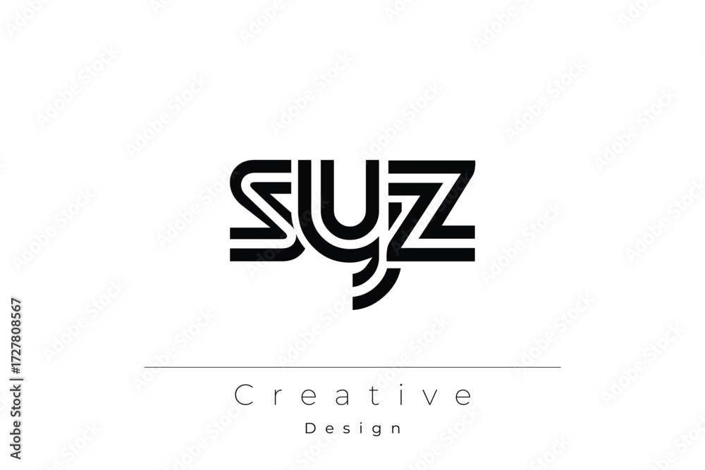 Fototapeta premium SYZ Creative Unique Modern Letter Logo Design